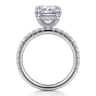 Amira - 14K White Gold Radiant Cut Diamond Engagement Ring - 0.6 ct
