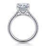 Aline - 14K White Gold Radiant Cut Diamond Engagement Ring - 0.5 ct