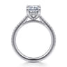 Aline - 14K White Gold Radiant Cut Diamond Engagement Ring - 0.3 ct