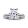 Aline - 14K White Gold Radiant Cut Diamond Engagement Ring - 0.3 ct