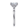 Eva - 14K White Gold Radiant Cut Diamond Engagement Ring - 0.3 ct