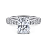 Winslow - 14K White Gold Radiant Cut Diamond Engagement Ring - 0.35 ct