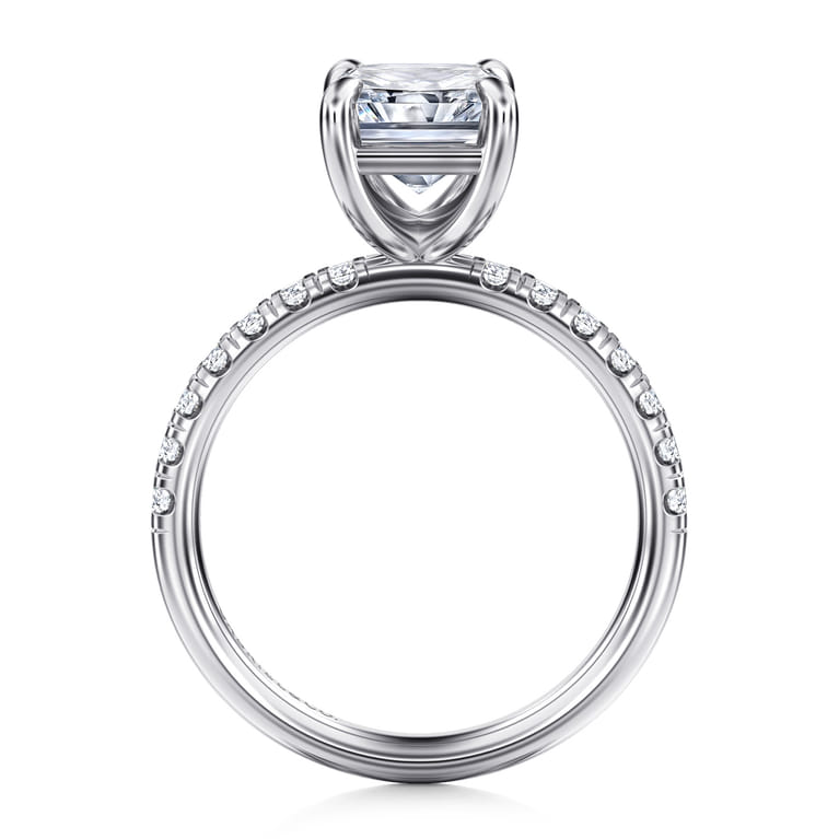 Winslow - 14K White Gold Radiant Cut Diamond Engagement Ring - 0.35 ct - Shot 2