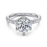 Genoa - 14K White Gold Diamond Engagement Ring - 0.55 ct