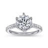 Genoa - 14K White Gold Diamond Engagement Ring - 0.55 ct