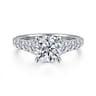 Taylor - 14K White Gold Round Diamond Engagement Ring - 0.95 ct