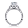 Taylor - 14K White Gold Round Diamond Engagement Ring - 0.95 ct
