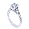 Taylor - 14K White Gold Round Diamond Engagement Ring - 0.93 ct