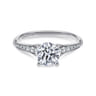 Hollis - 14K White Gold Round Diamond Engagement Ring - 0.21 ct