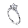 Reed - 14K White Gold Round Diamond Engagement Ring - 0.25 ct