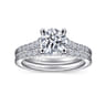 Reed - 14K White Gold Round Diamond Engagement Ring - 0.25 ct