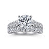 Piper - 14K White Gold Round Diamond Engagement Ring - 0.76 ct