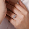 Piper - 14K White Gold Round Diamond Engagement Ring - 0.76 ct