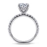 Amira - 14K White Gold Round Diamond Engagement Ring - 0.52 ct