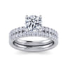 Amira - 14K White Gold Round Diamond Engagement Ring - 0.52 ct