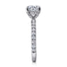 Amira - 14K White Gold Round Diamond Engagement Ring - 0.52 ct