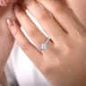 Amira - 14K White Gold Round Diamond Engagement Ring - 0.52 ct