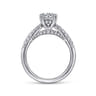 Jones - 14K White Gold Round Diamond Engagement Ring - 0.4 ct