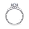 Sanna - 14K White Gold Round Diamond Engagement Ring - 0.09 ct