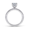 Ulani - 14K White Gold Round Diamond Engagement Ring - 0.3 ct