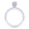 Ulani - 14K White Gold Round Diamond Engagement Ring - 0.5 ct
