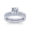 Ulani - 14K White Gold Round Diamond Engagement Ring - 0.5 ct