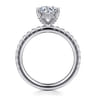 Ulani - 14K White Gold Round Diamond Engagement Ring - 0.51 ct