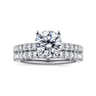 Ulani - 14K White Gold Round Diamond Engagement Ring - 0.51 ct