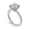 Broderick - 14K White Gold Round Diamond Engagement Ring - 0.33 ct