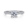 Broderick - 14K White Gold Round Diamond Engagement Ring - 0.28 ct