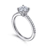 Broderick - 14K White Gold Round Diamond Engagement Ring - 0.28 ct