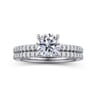 Broderick - 14K White Gold Round Diamond Engagement Ring - 0.28 ct