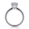Broderick - 14K White Gold Round Diamond Engagement Ring - 0.3 ct