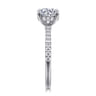 Broderick - 14K White Gold Round Diamond Engagement Ring - 0.3 ct