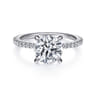 Broderick - 14K White Gold Round Diamond Engagement Ring - 0.31 ct