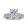 Broderick - 14K White Gold Round Diamond Engagement Ring - 0.31 ct