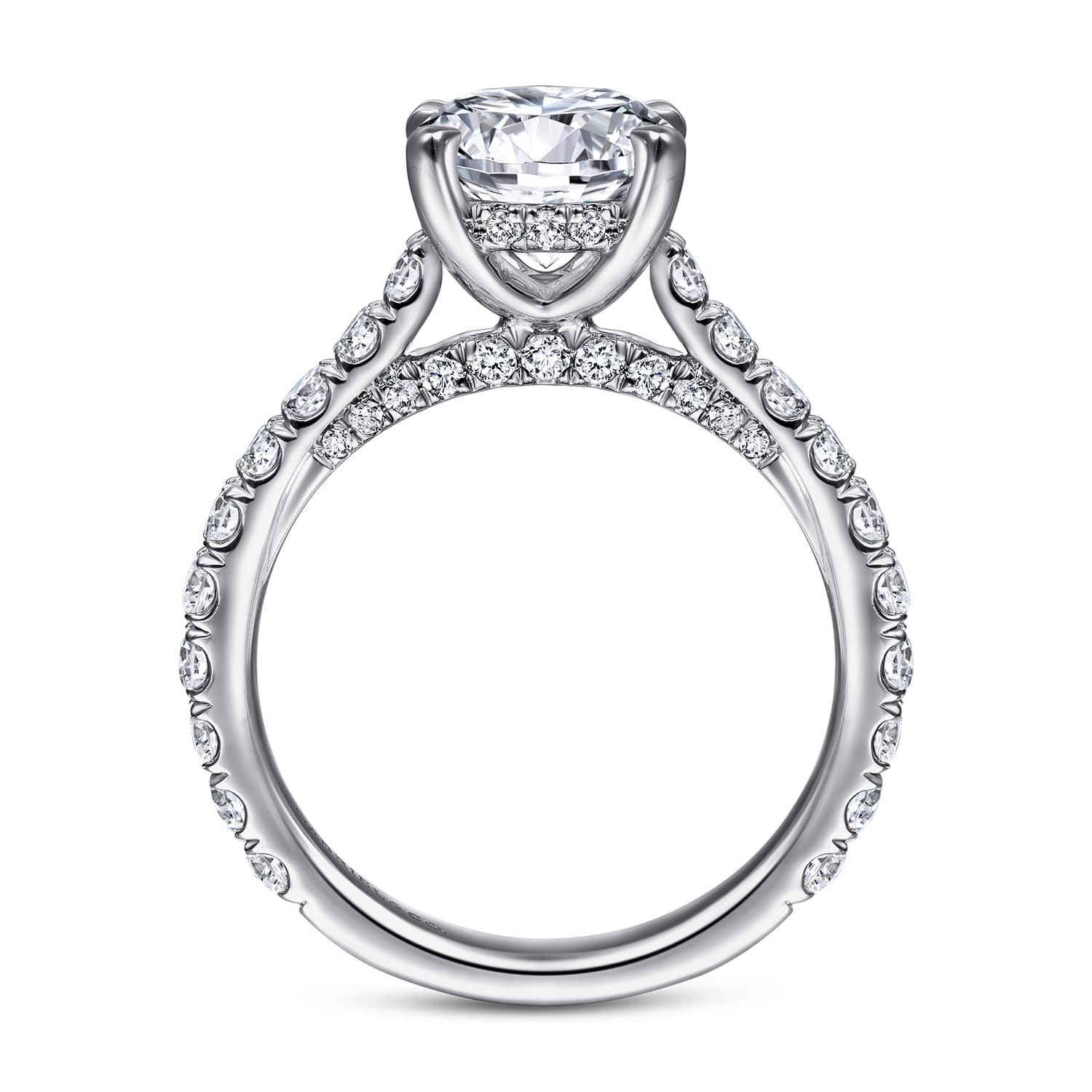 Charleston - 14K White Gold Diamond Engagement Ring - 1.03 ct - Shot 2