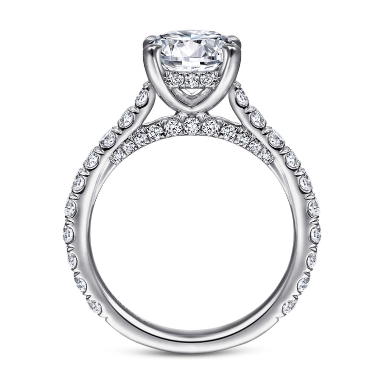 Charleston - 14K White Gold Diamond Engagement Ring - 1.03 ct - Shot 2