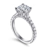Charleston - 14K White Gold Diamond Engagement Ring - 1.03 ct