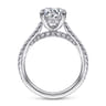 Charleston - 14K White Gold Round Diamond Engagement Ring - 0.55 ct