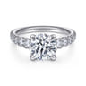 Artemis - 14K White Gold Diamond Engagement Ring - 1.01 ct
