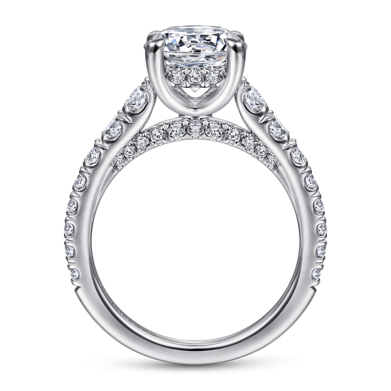 Artemis - 14K White Gold Diamond Engagement Ring - 1.01 ct - Shot 2