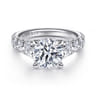 14K White Gold Diamond Engagement Ring - 1.55 ct