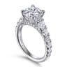 14K White Gold Diamond Engagement Ring - 1.55 ct