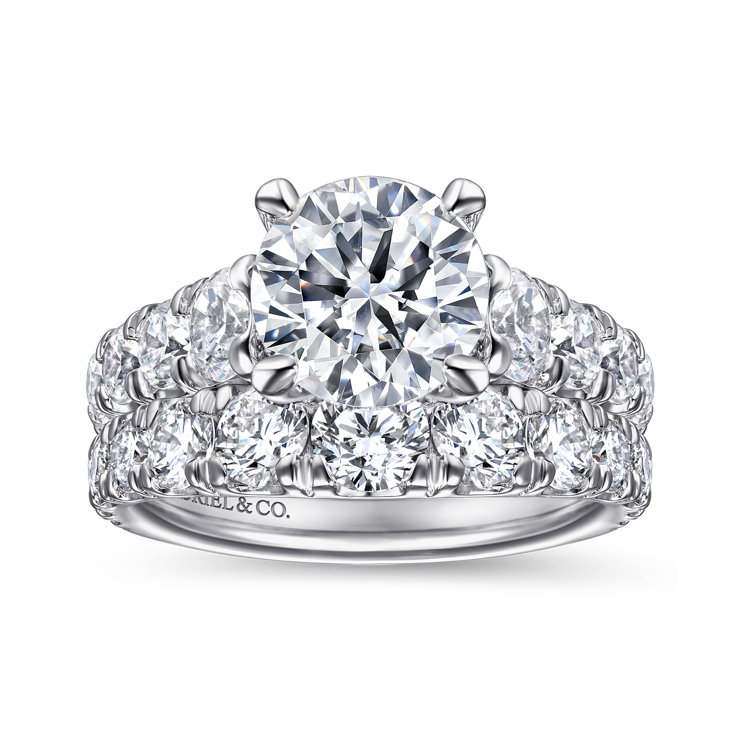14K White Gold Diamond Engagement Ring - 1.55 ct - Shot 4