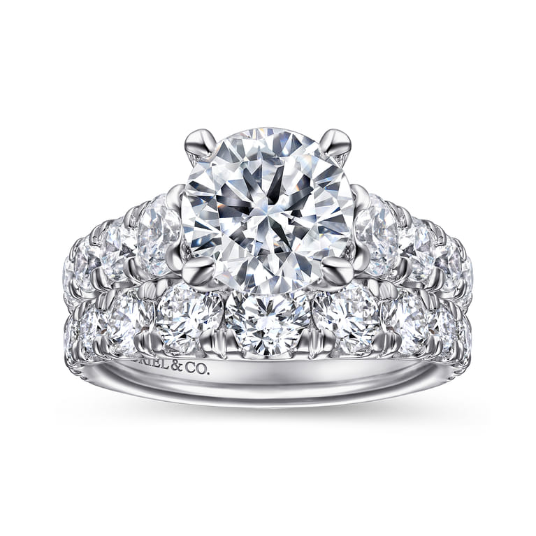14K White Gold Diamond Engagement Ring - 1.55 ct - Shot 4