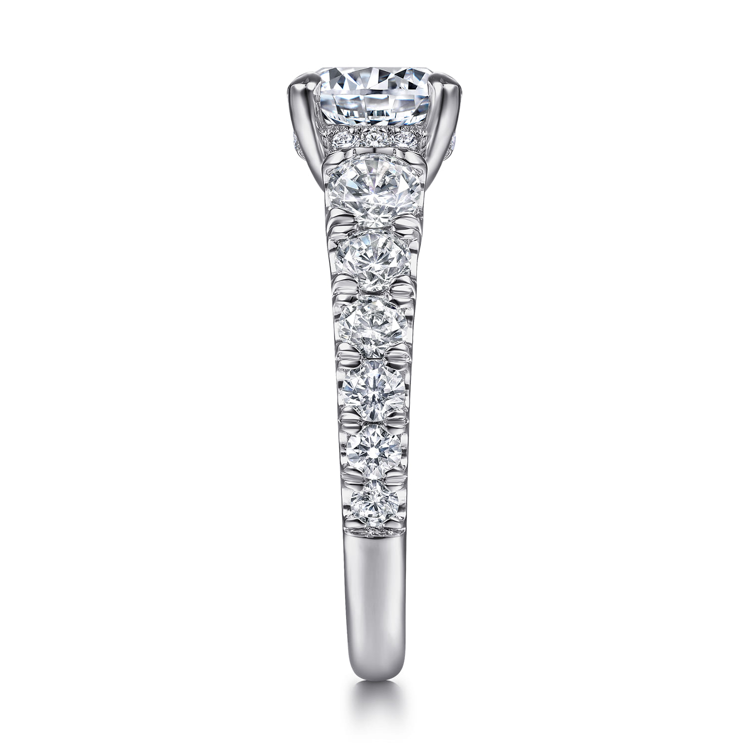 14K White Gold Diamond Engagement Ring - 1.55 ct - Shot 5