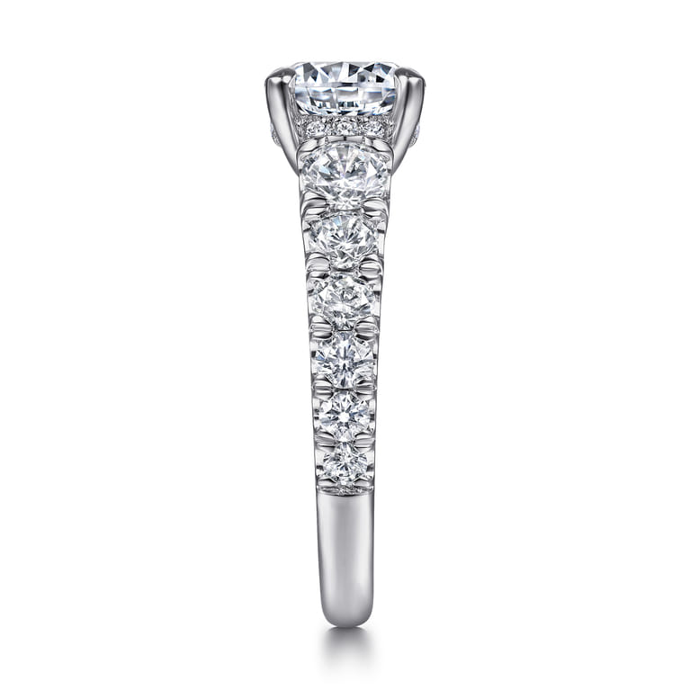 14K White Gold Diamond Engagement Ring - 1.55 ct - Shot 5