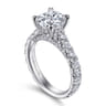 14K White Gold Diamond Engagement Ring - 1.51 ct