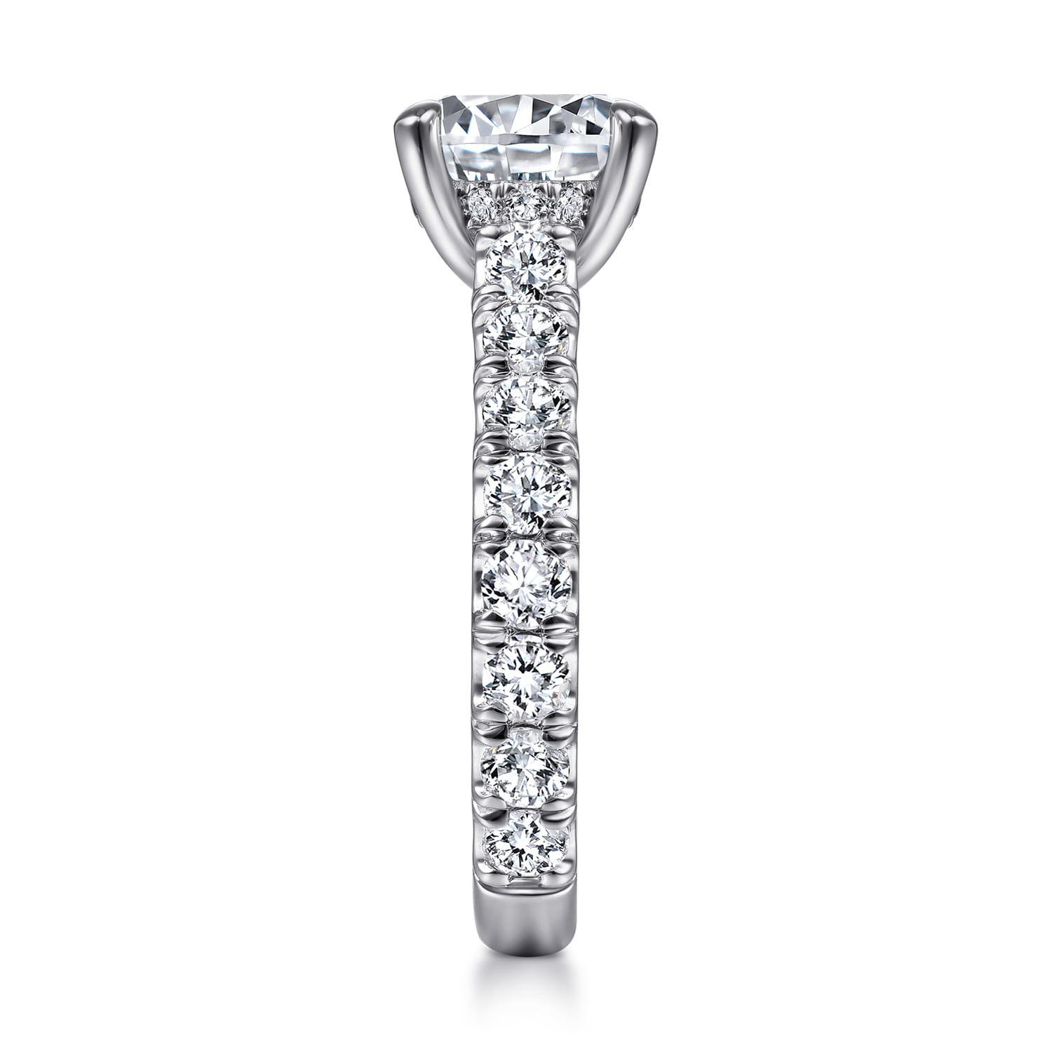 14K White Gold Diamond Engagement Ring - 1.51 ct - Shot 5